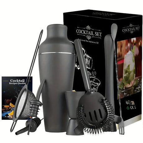 Professionell Cocktailset – Rostfritt stål Bartender set för perfekta drycker Carvallo