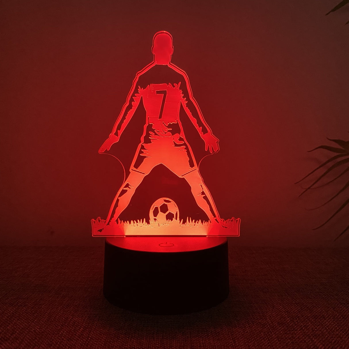 SportGlow - 3D Fotbollspelare LED Nattlampa med Färgändring Carvallo