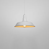 Samtida industriell taklampa i rundjärn MILA Sverige