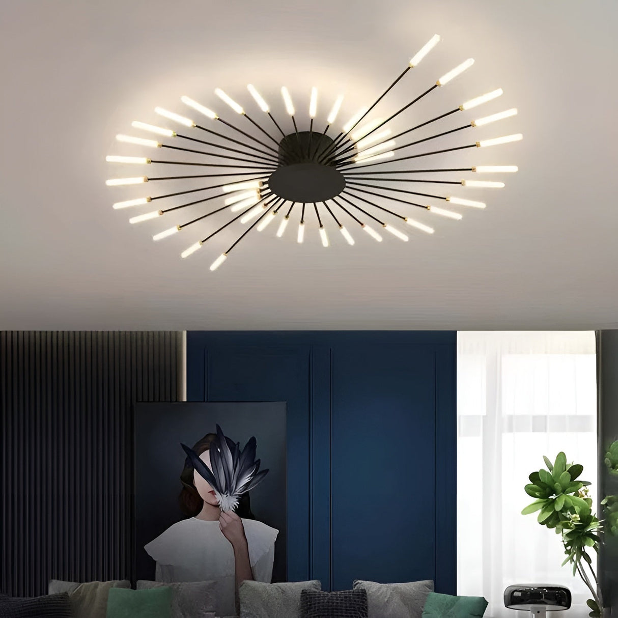 Modern LED taklampa – Stilfull belysning för bostadsutrymmen Carvallo