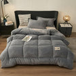 ThickLuxe Duvet Cover - Casual Thick Fleece Quiltad Vinter Duvet Cover Carvallo