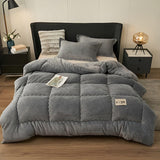 ThickLuxe Duvet Cover - Casual Thick Fleece Quiltad Vinter Duvet Cover Carvallo