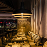 Samtida industriell taklampa i rundjärn MILA Sverige