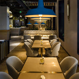 Samtida industriell taklampa i rundjärn MILA Sverige