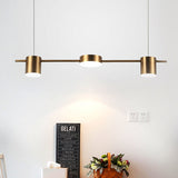 Trum Aluminium Hänglampa Eiland Modern Enkel 3/5-lamps Svart/Guld Taklampa i Varm/Vit Ljus Carvallo
