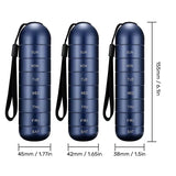 Luxora Aluminium 7 Dagar Bärbar Tablettorganisatör för Resa Carvallo