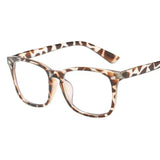 Blått ljusblockerande fyrkantiga glasögon Carvallo