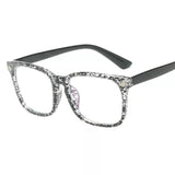 Blått ljusblockerande fyrkantiga glasögon Carvallo