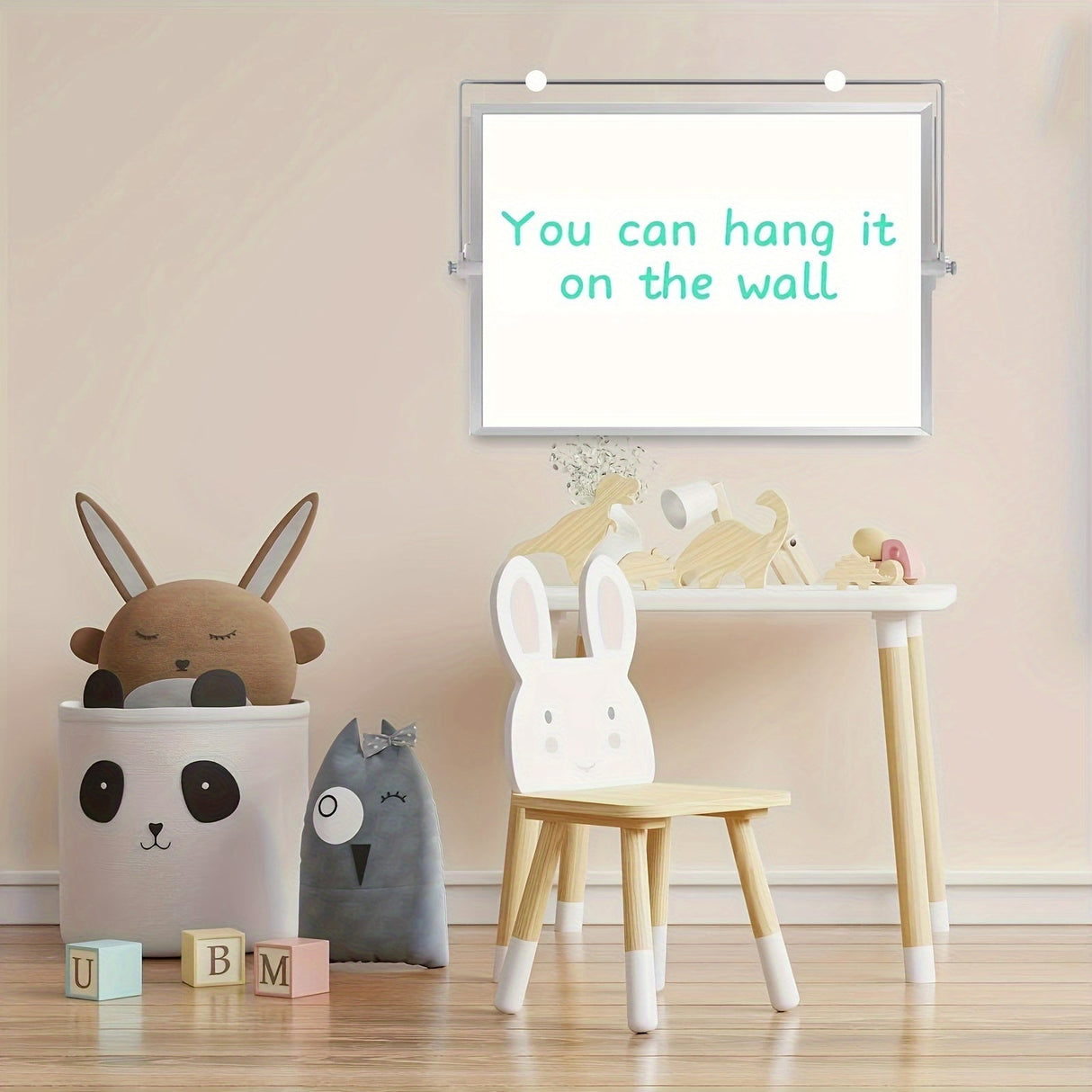 MagniBoard Magnetisk Whiteboard - Bärbar och Dubbelsidig med Ställning Carvallo