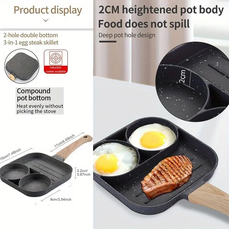 3 i 1 Non Stick Stekpanna - Allt i En Panna Carvallo