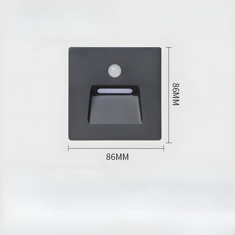 LED-utomhusvägglampa med rörelsesensor – Vattentät nattlampa för trädgård och terrass Carvallo