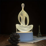 ZenLight - 3D Yoga Nattlampa med USB-anslutning Carvallo