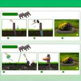 GardenEdge Pro - Dekorativ Gräskant Blomrabatt Trädgård Carvallo