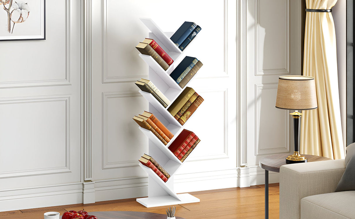 TreeStack Regal – 8-tiers trähylla Carvallo