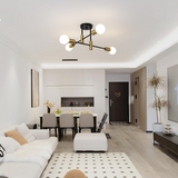 Modern taklampa | Skandinavisk stil | Multiljuskälla | Minimalistisk metallarmatur | Brick by Brick Carvallo