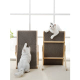PurrPlay Bräda - Multifunktionell Avtagbar Katt Klösbräda gjord av Trä Carvallo