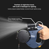 Dual Dog Leash med ficklampa och avfallspåse Carvallo