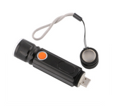 USB Uppladdningsbar Magnetisk Ficklampa – LED Nödbelysning med Magnet och Bärrem Carvallo