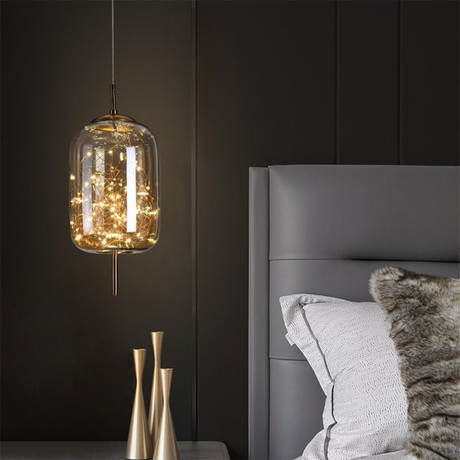 Nordisk Pendellampa | Lyx LED-Belysning | Modern Glaspendel | Energibesparande Heminredning | Brick by Brick Carvallo