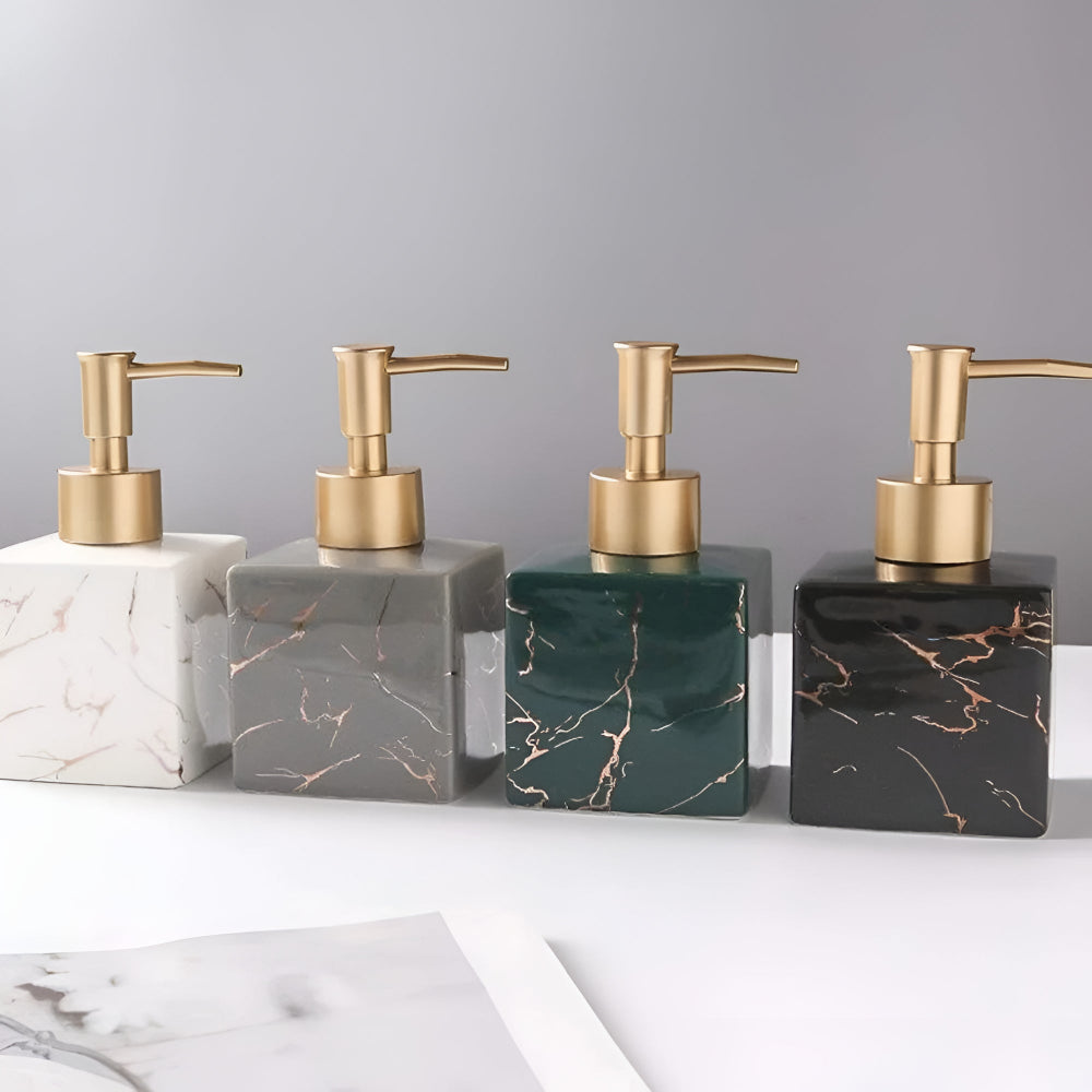 MarbleElegance Soap Dispenser – Lyxig touch för ditt badrum MILA Sverige