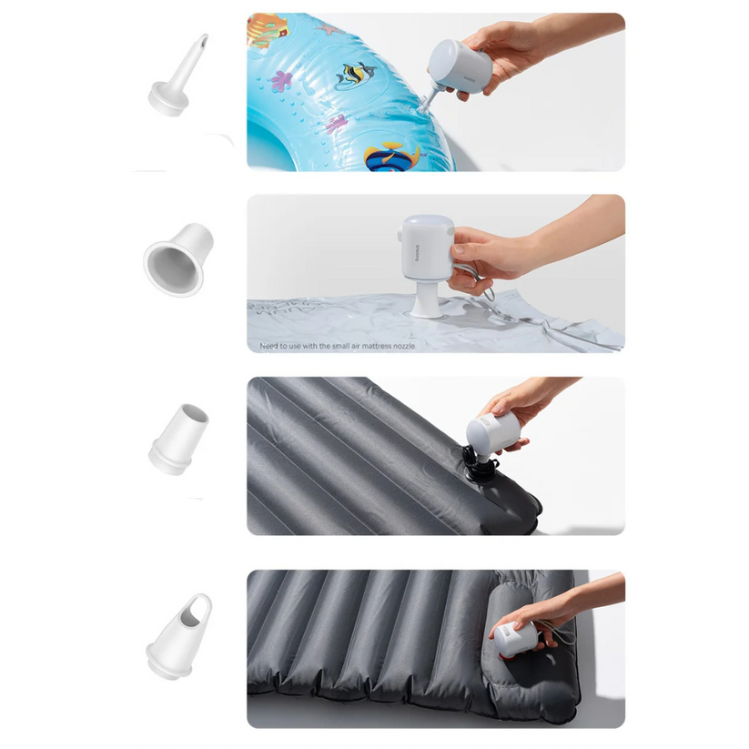 PumpMaster – Kompakt minipump med USB-C för snabb uppblåsning och tömning Carvallo