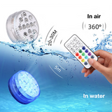 Underwater LED-lampa med fjärrkontroll – RGB flerfärgad poolbelysning för badrum och dammar Carvallo
