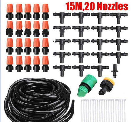 Automatisk bevattningssystem Set – Droppbevattning för trädgårdsväxter Carvallo