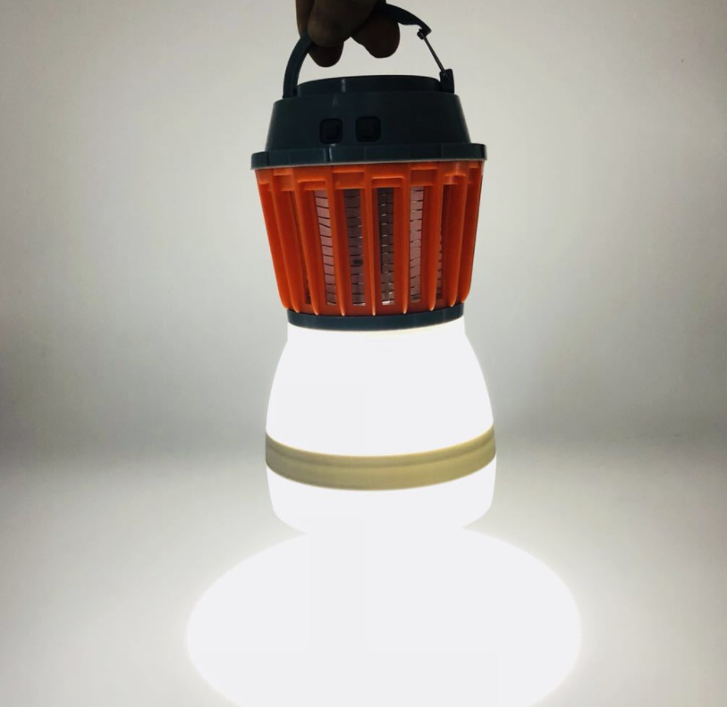 Solar LED mygglampa med integrerad lykta – Effektivt insektskydd och belysning för trädgård och camping Carvallo