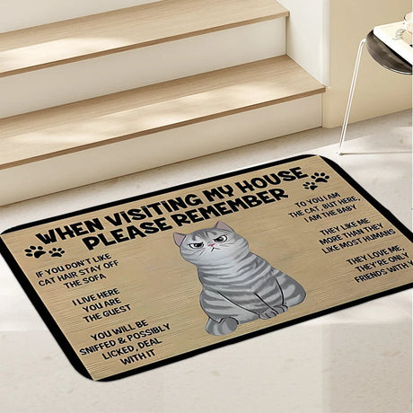 Katt Välkomstmatta - För alla kattälskare-Home-Hemnix-Grå Maine Coon-Hemnix