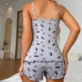 Sovkläderset med djup V-ringad dam-Hemnix-Hemnix