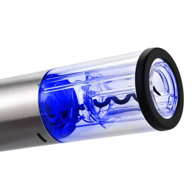 Elektrisk Vinöppnare Set 5-i-1 med Folieskärare, Vinhällare & Vakuumpropp – Automatisk Korkskruv & Displaybas | Perfekt Present för Vinälskare-Kök-BB-Hemnix