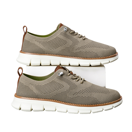 Andningsaktiva Casual Sneakers för Män-Hemnix-Khaki-40-Hemnix