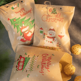12st God Jul Kraftpapperspåsar - Färdiga Julklappspåsar 13x18cm-Jul-BB-Hemnix