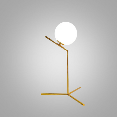 LumeSphere – Dimbar LED Bordslampa med Glaskula för Vardagsrum och Sovrum Carvallo