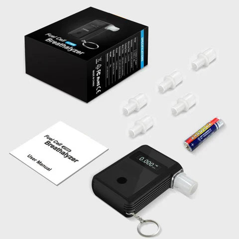 LuxRoyale Smart Kompakt Bärbar Alkohol Testare Carvallo