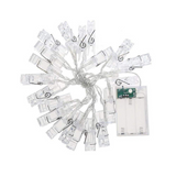 LED Fotoklipp Ljussträng med Batteridrift – Färgskiftande ljus för dekoration och fotopresentation Carvallo