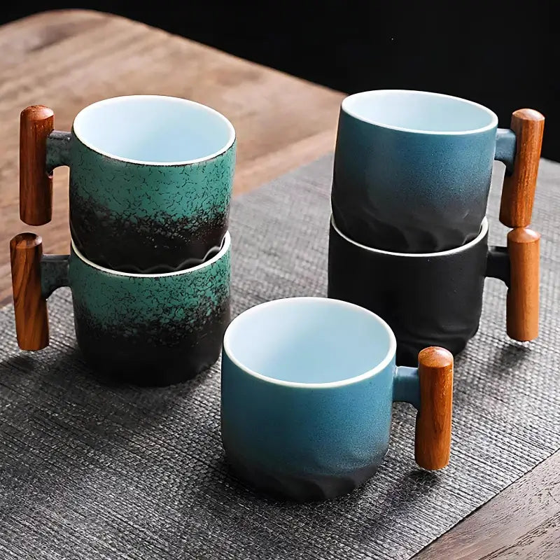 Rustika Keramikmuggar – Handgjorda Kaffemuggar i Bohemisk Design Hemnix