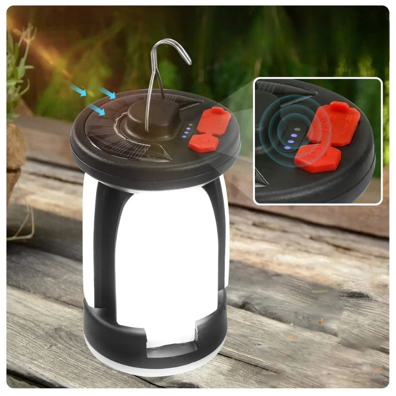 Carvallo – Vattentät LED campinglampa med solcellsladdning Carvallo