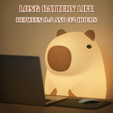 CapySnuggle Light - Capybara Silikon USB Återuppladdningsbart Nattljus Carvallo
