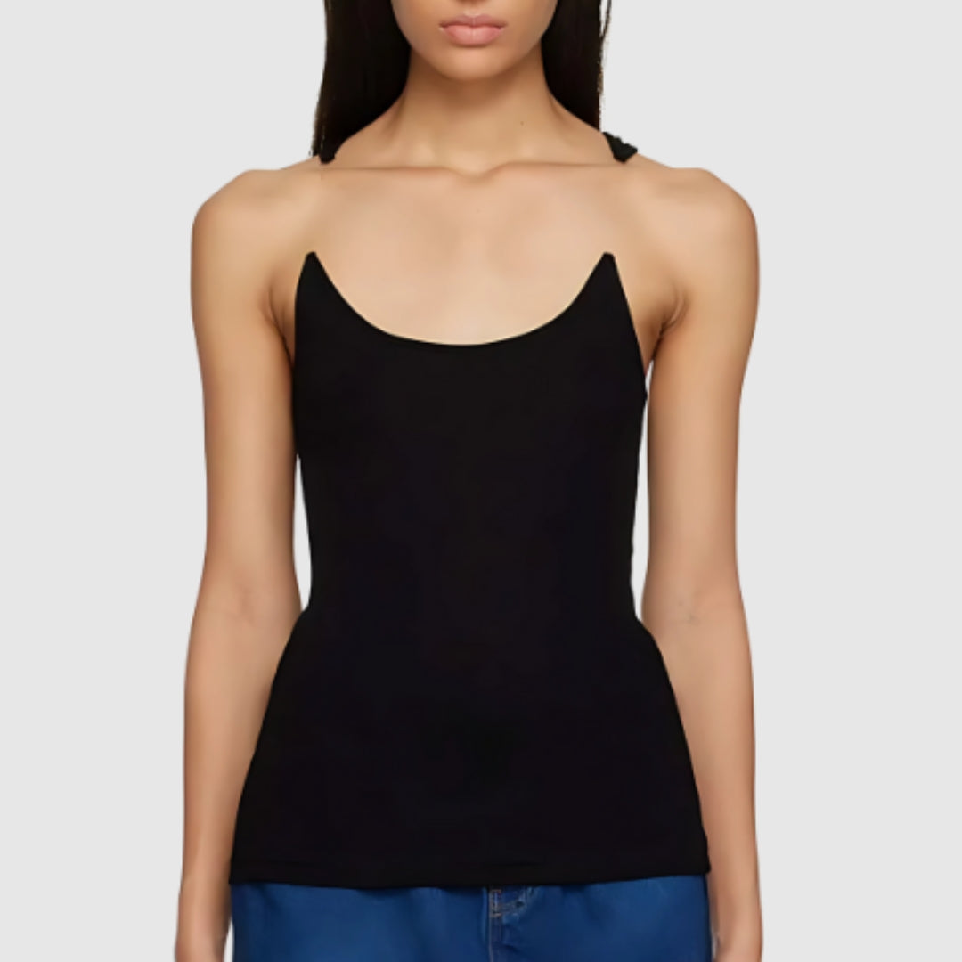 Selena™ Linne med osynliga remmar-Hemnix-Svart-S-Hemnix