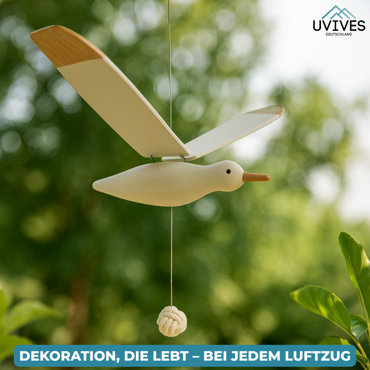 Carvallo – Handgjord mås med fladdrande vingar Carvallo