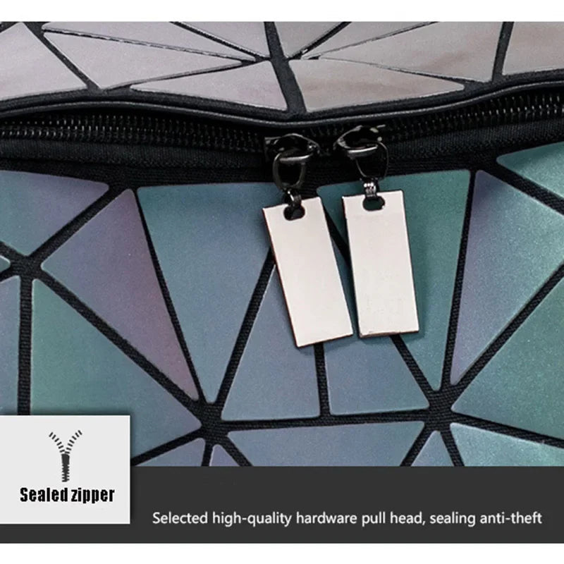 Geometrisk Kvinnor Ryggsäck Luminös Väska Carvallo