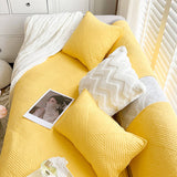 Minimalist All-Season Solid Cotton Geometric Sofföverdrag Carvallo