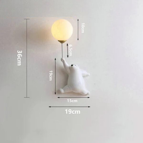 Carvallo – Charmig vägglampa med lekfull design för barnrum Carvallo