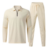 Herrens Tvådelade Set Elegant Design Polyester Hemnix