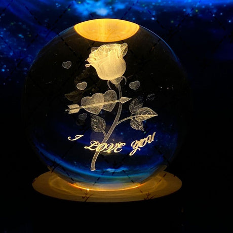 Lysande mån kristallkula Carvallo