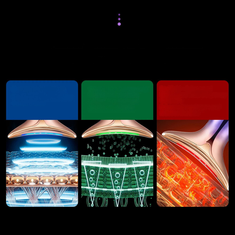 Hals- och käklinjeformare – LED + mikroströms hudlyftare MILA Sverige