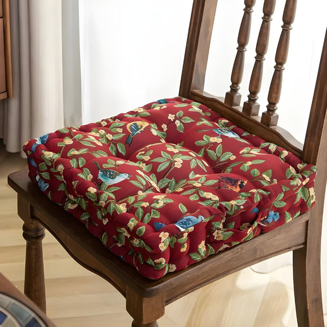 Fantasifull Fågel Blad Kudde Carvallo