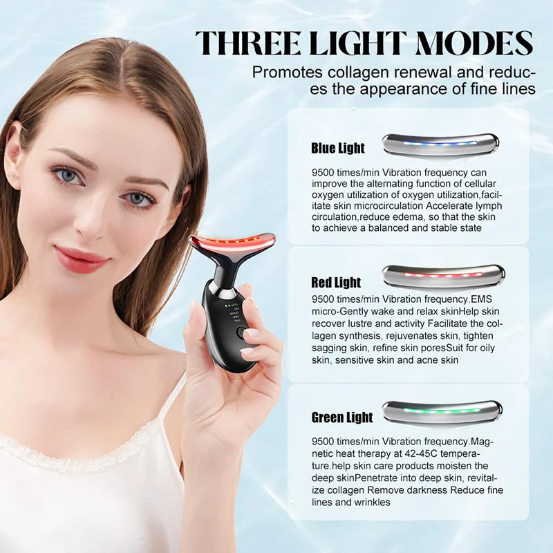 LED Ansikte & Nacke Lyftande Massager Carvallo