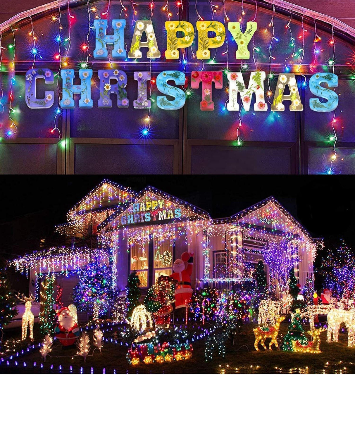 LED Bokstäver Blommor Carvallo